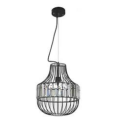 Onli Leroy Merlin Lampadario Moderno Cloe Nero Paralume