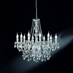 Trio Lighting Lampadario Luster 10 Luci Trasparente