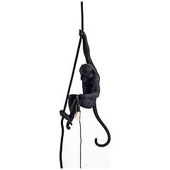 seletti led a sospensione esterni monkey lamp appesa nero