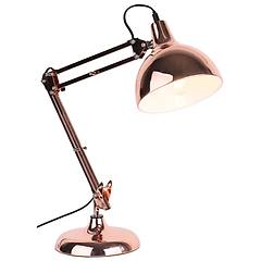eglo borgillio 94704 lampada da tavolo colore rame