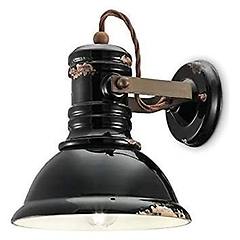 ferroluce industrial c1693 applique d23 nero
