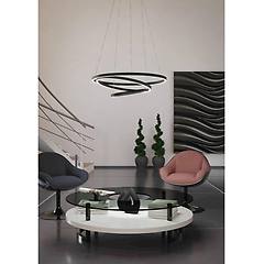 Eglo Lampadario Led Moderno Lobinero-z Nero ø58cm