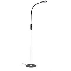 Briloner Leroy Merlin Lampada Da Terra Led Dimmer Nero Con