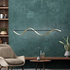 Qsmarthome Paul Neuhaus Lampadario Led Moderno Q-swing Ottone