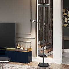 trio lighting lampada da terra 180 cm antracite franklin