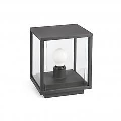 faro lampioncino cubico nala grigio scuro