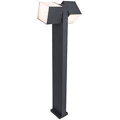 Ecolight Lutec Lampione Da Giardino Led Cuba H 75 Cm Nero