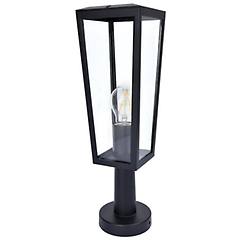 Lutec Lampione Da Giardino Pine H 46. 6 Cm Nero Ip44