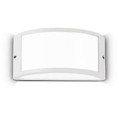 Ideal Lux Applique Da Esterno Rex 1 Bianco Alluminio Ip44 E27