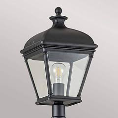 Elstead Lampione Da Giardino Bayview-5l-bk H 216 Cm Nero