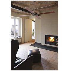 Faro Ventilatore Da Soffitto Malvinas 80w Marrone