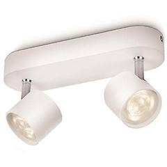 Philips Star Faretto Led Orientabile Bianco 2 Luci