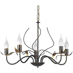Onli Leroy Merlin Lampadario Neoclassico Bugia Nero
