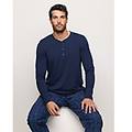 maglia manica lunga in cotone e modal mix & match / blu notte / xxl blu notte