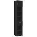 - mobile sottile nero 40x42 5x225 cm in truciolato