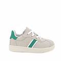 sneakers da bambino beige e bianco con zip taglia 20