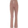 pantaloni push up wr. up in cotone vita media fondo cropped raw umber donna large