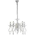 europe lampadario neoclassico estefan bianco 5x e14