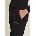 pantaloni con fondo elasticizzato e tasche applicate nero donna medium