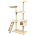 - albero per gatti con tiragraffi sisal 150 cm beige