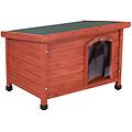 cuccia per cani woody con tetto piano l 85 x p 57 x h 58 cm