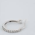orecchini a cerchio toujours oro bianco cubic zirconia collezione toujours oro bianco