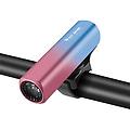 luce anteriore per bici in lega di alluminio brillante da 800lm blu + rosa