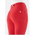 pantaloni push up wr. up curvy gamba superskinny in cotone tango red donna xxs
