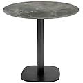 tavolo round 75x70 cm (hx&oslash;) piano tavolo grigio pietra struttura nero rotonda