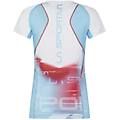 veloce w t-shirt trail running donna white/red/blue s