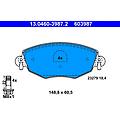 ate set di pastiglie freno 13. 0460-3987. 2 anteriore