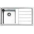 lnp861irbc lavello inox spazzolato da incasso gocciolatoio a destra 1 vasca 86x50cm