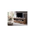 mobile tv in legno di sheesham / palissandro 150x45x55 grigio scuro oliato leeds #43