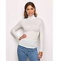 maglia collo alto basic in tencel modal con cashmere / seta / m seta