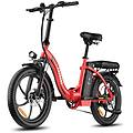 bicicletta elettrica f20 250w 36v 18ah disco 20 rossa
