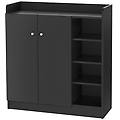 homcom scarpiera nero 83 x 30 x 90 cm