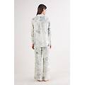 pigiama lungo in lino e cotone luxury dreams donna stampa taglia l
