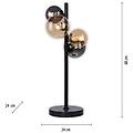 lampada da tavolo led design popsicle nero luce calda luce bianco caldo 1200 lumen