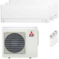 condizionatore electric serie ay trial split 9000+9000+18000 btu inverter a++ wifi unità