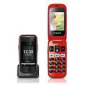 one senior phone 2g 2. 4 tasti grandi sos 3 tasti scelta rapida fotocamera nero/rosso