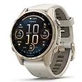 smartwatch ( amoled ) fenix 8 sapphire soft gold e fog grey 43 mm 010 02903 11