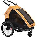 xlc. mono s bs-c09 rimorchio per bici da bambino color calendula pedivelle ritiro gratis