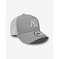cappellino new york yankees clean a-frame grigio bianco