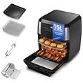forno multifunzione friggitrice ad aria xxl 14litri air fryer risparmio energetico senza olio con 10