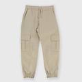 pantalone in gabardina da bambino beige taglia 6