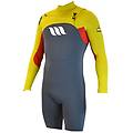 west muta da surf edge spring suit cerniera frontale 2/2mm citrus