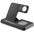 caricabatterie triple 15w black 15w wirestand3in1fbk