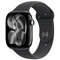 watch series 11 gps 46mm cassa alluminio jet black con sport band nero m/l