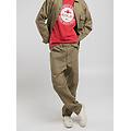 pantalone regular fit in misto cotone