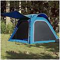 - tenda campeggio 4 persone blu rilascio rapido impermeabile